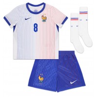 Maglia Calcio Francia Aurelien Tchouameni #8 Seconda Divisa Bambino Europei 2024 Manica Corta (+ pantaloncini)